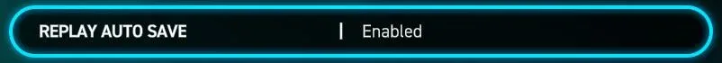 REPLAY AUTO SAVE